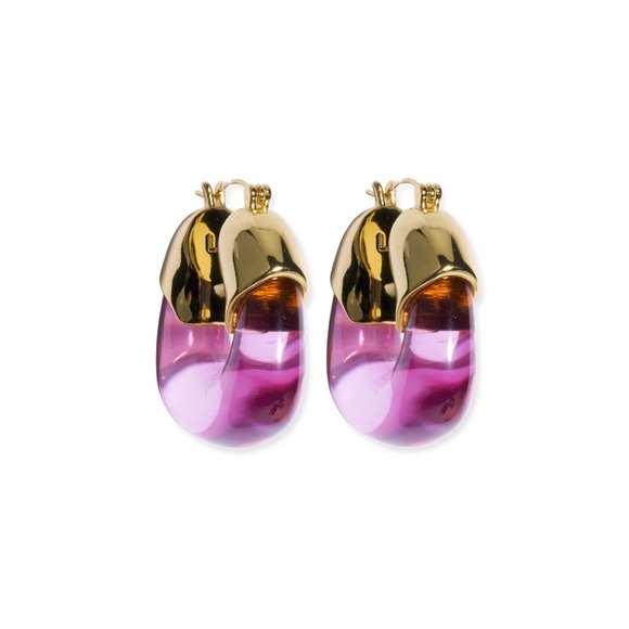 Lizzie Fortunato Hoops in Flamingo - Picture 2 of 8